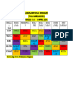 Jadual Bertugas Mingguan 2024