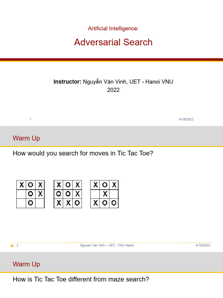 AI Adversarial Search Guide | PDF | Game Theory | Applied Mathematics
