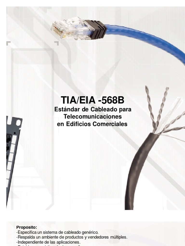 Eia Tia 568B.1 | PDF | Bienes manufacturados | Ingeniería Electrónica