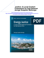 Energy Justice A Local Content Analytical Framework For Sub Saharan Africa Rukonge Sospeter Muhongo Full Chapter