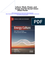 Download Energy Culture Work Power And Waste In Russia And The Soviet Union Jillian Porter full chapter