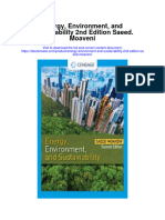Energy Environment and Sustainability 2Nd Edition Saeed Moaveni Full Chapter