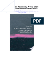 Observational Astronomy A Very Short Introduction 1St Edition Geoff Cottrell Full Chapter