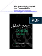 Shakespeare and Disability Studies Sonya Freeman Loftis All Chapter