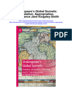 Shakespeares Global Sonnets Translation Appropriation Performance Jane Kingsley Smith All Chapter
