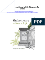 Shakespeare Without A Life Margreta de Grazia 2 All Chapter