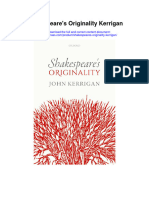 Download Shakespeares Originality Kerrigan all chapter