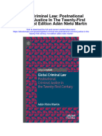 Download Global Criminal Law Postnational Criminal Justice In The Twenty First Century 1St Edition Adan Nieto Martin full chapter