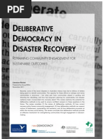 Deliberative Democracy in Disaster Recovery