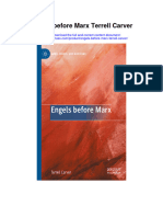 Engels Before Marx Terrell Carver Full Chapter