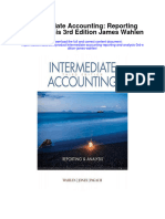 Intermediate Accounting Reporting and Analysis 3Rd Edition James Wahlen Full Chapter