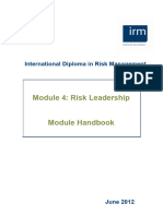 Module 4: Risk Leadership: International Diploma in Risk Management