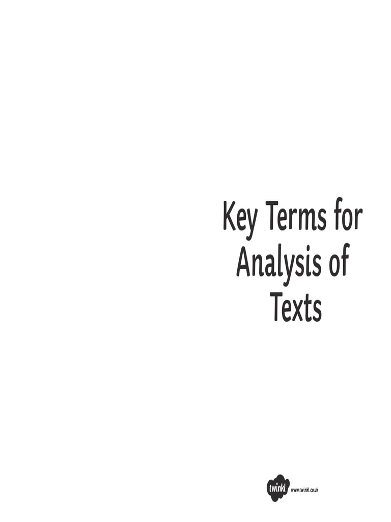 Analysis Booklet Pdf