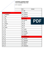 Vivi - Answer Sheet Final Test