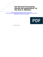 Intermittent Demand Forecasting Context Methods and Applications 1St Edition Aris A Syntetos Full Chapter