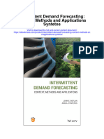 Intermittent Demand Forecasting Context Methods and Applications Syntetos Full Chapter
