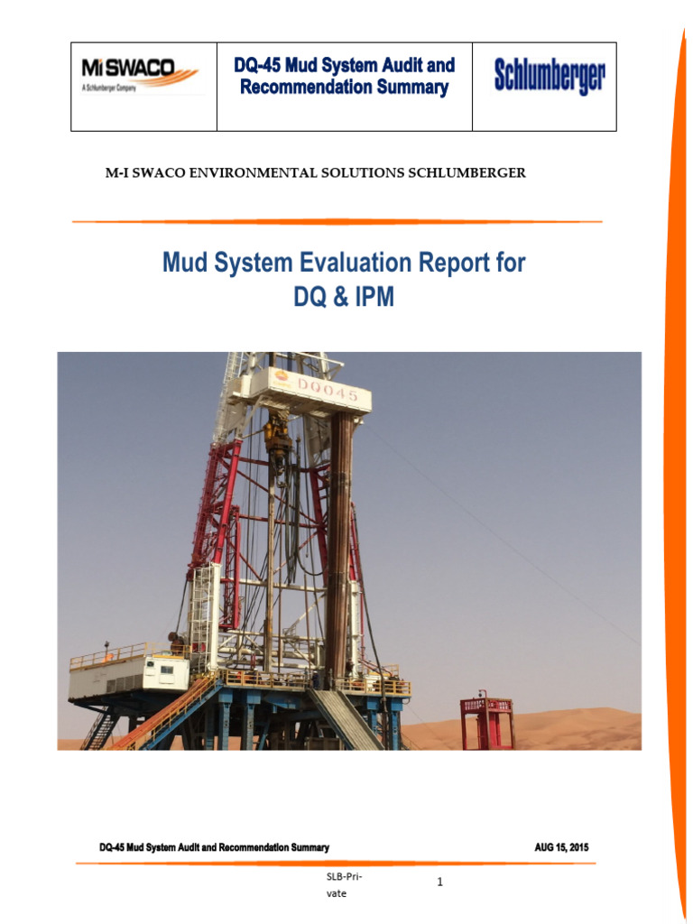 DQ-45 Mud System Audit Summary | PDF | Pump | Flow Measurement