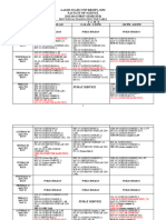 2023-2024 Fos First Semester Examination Time-Table Provisional