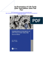 Engineering Economics of Life Cycle Cost Analysis 2Nd Edition John Vail Farr Full Chapter