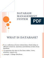 Unit IV- Database