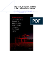 Offensive Speech Religion and The Limits of The Law Nicholas Hatzis 2 Full Chapter