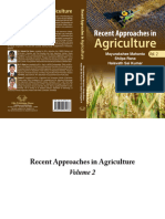 Agriculture: Recent Approaches in