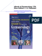 Download Shaws Textbook Of Gynaecology 17Th Revised Edition Edition V G Padubidri all chapter