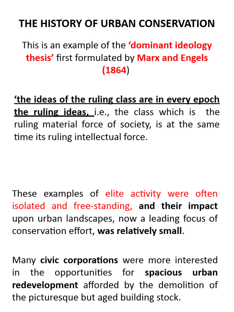 View of Lecture 6 The History of Urban Conservation | PDF | John Ruskin ...