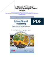 Oil and Oilseed Processing Opportunities and Challenges Tomas Lafarga Full Chapter