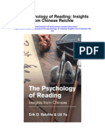 The Psychology of Reading Insights From Chinese Reichle Full Chapter