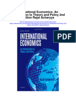 Download International Economics An Introduction To Theory And Policy 2Nd Edition Rajat Acharyya full chapter