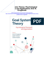 Goal Systems Theory Psychological Processes and Applications Arie W Kruglanski Full Chapter