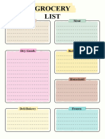 Monthly Meal Planner With Grocery List 5926