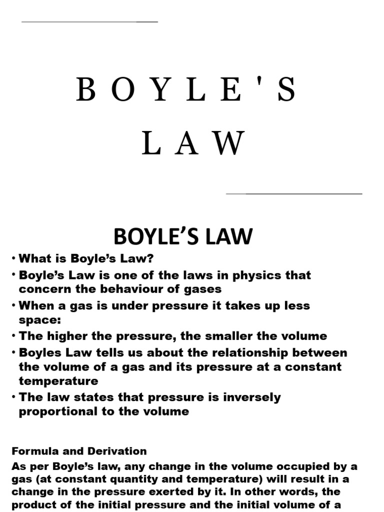 Boyles Law Pdf