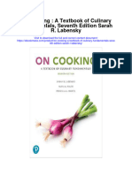 On Cooking A Textbook of Culinary Fundamentals Seventh Edition Sarah R Labensky Full Chapter