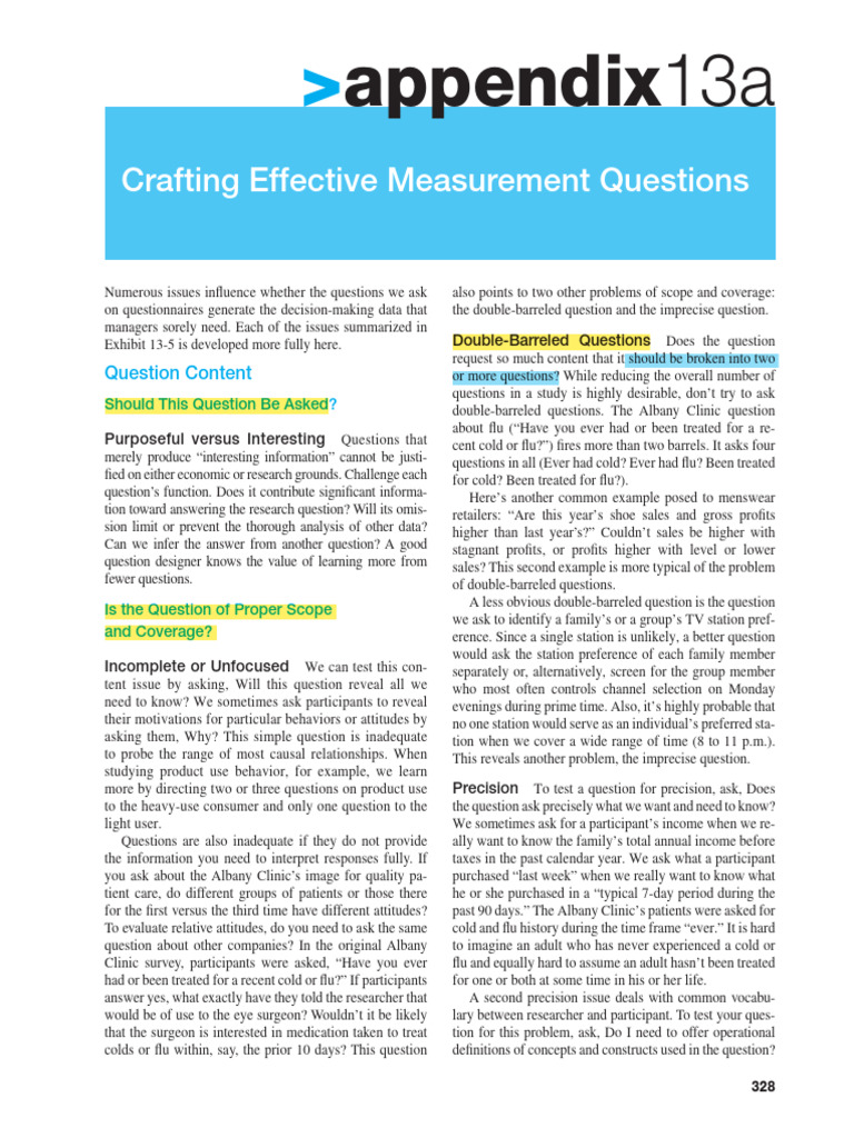 Crafting Effective Questionnaire Questions | PDF | Question | Gross Margin
