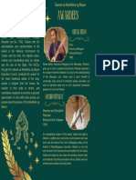 Green and Gold Christmas Experience Modern User Information Brochure