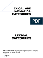 LEXICAL-AND-GRAMMATICAL-CATEGORIES