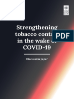 Undp Strengthening Tobaco Control in The Wake of Covid 19