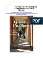 Download The Quest For Purpose The Collegiate Search For A Meaningful Life Perry L Glanzer full chapter