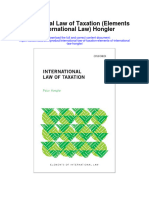 Download International Law Of Taxation Elements Of International Law Hongler full chapter