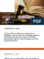 OBLIGATION AND CONTRACT