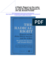 The Radical Right Report On The John Birch Society and Its Allies Benjamin R Epstein Arnold Forster Full Chapter