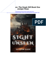 Download Sight Unseen The Greek Gift Book One Juniper Rose all chapter