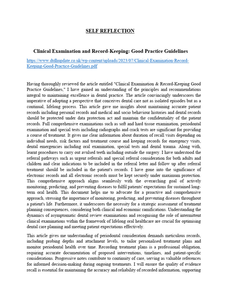 Clinical Examination and Record Keeping PDF Periodontology Dentistry
