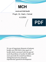 Proph. Dr. Hadi J. Suhail 4.2.2024 .: Maternal and Child Health