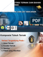 MATERI 1b-TUBUH TERNAK DAN ZAT MAKANAN