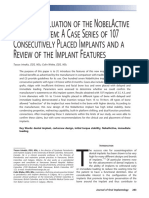 Initial Torque Stability of A New Bone Condensing Dental Implant A Cohort Study of 107 Consecutively Placed Implants - irinAKIS 2009