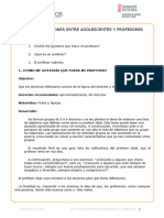 Relaciones Entre Adolescentes y Profesores