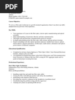 CV Sample 2